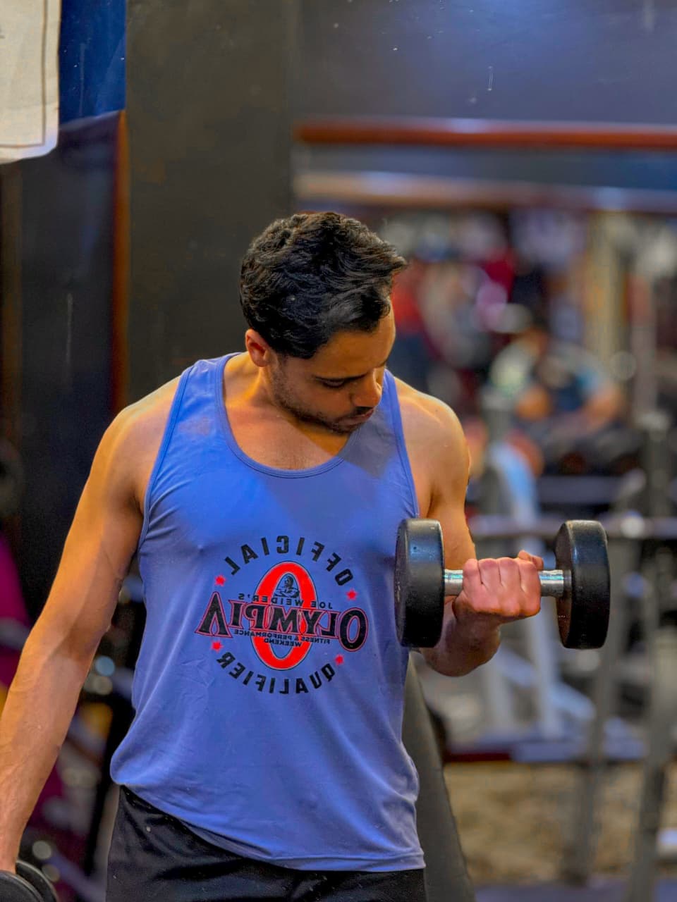 Blue Sports Tank Top – Quick Dry Gym Wear